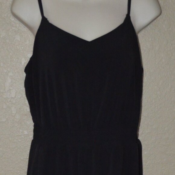 NWT $110 Sz M SOMA Everstretch Black Spaghetti Strap Jumpsuit - Picture 3 of 7